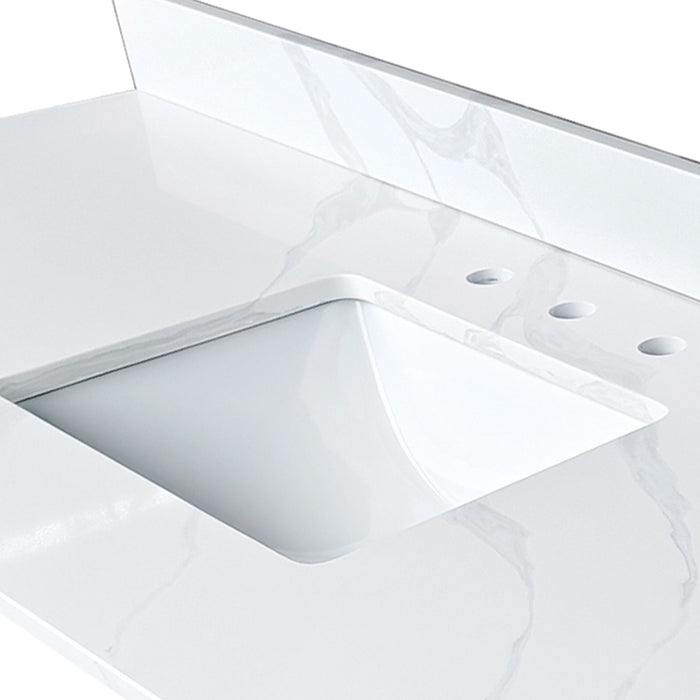 Bathroom Vanity Top With Undermount Sink, 3 Pre Drilled Holes
