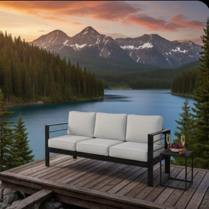 All-Weather Patio Sofa & Cushions, 3 Seat Outdoor Couch