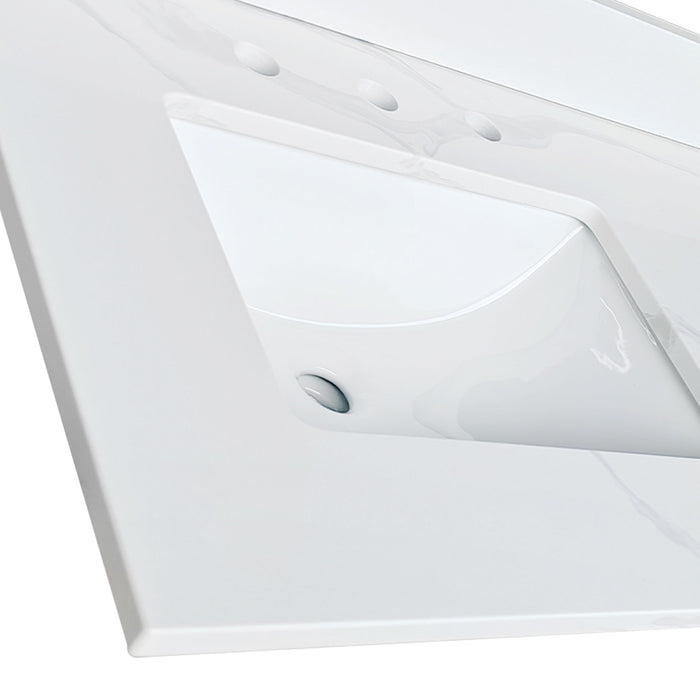 Bathroom Vanity Top With Undermount Sink, 3 Pre Drilled Holes