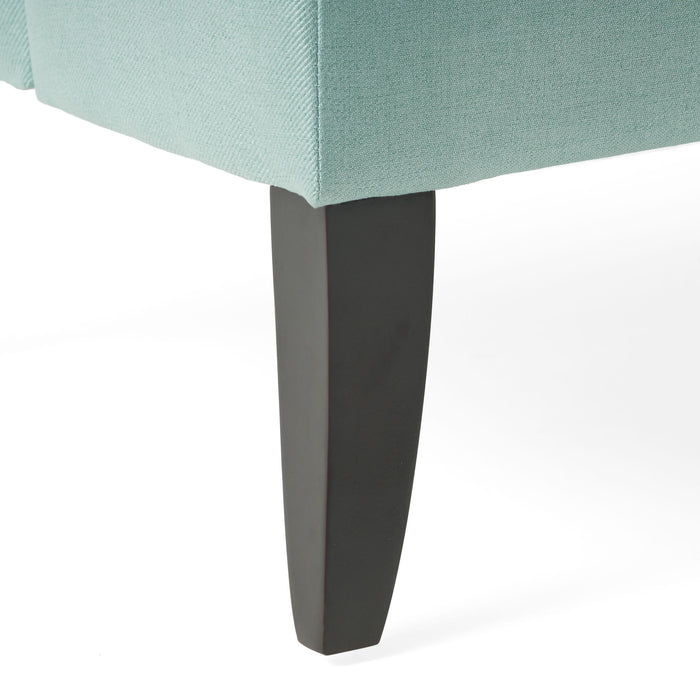 Nicole - French Style Upholstered Loveseat With Tufted Backrest