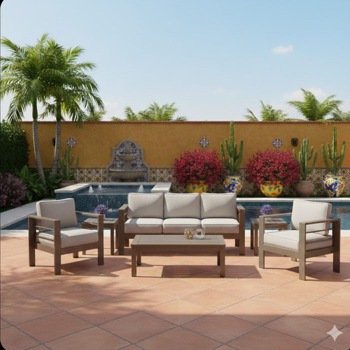 Outdoor Patio Set All-Weather & Thick Cushions