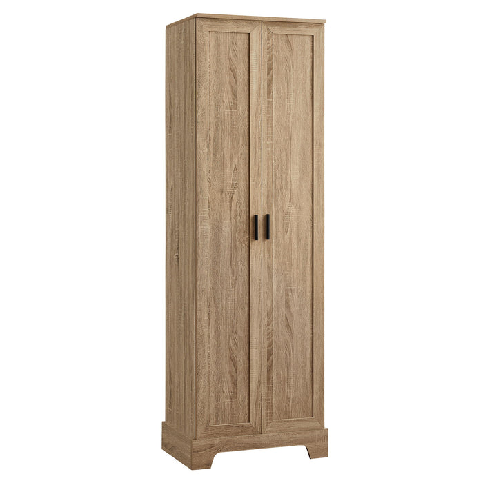 Storage Cabinet With Adjustable Shelves, 2 Doors, Rectangle Design For Bathroom
