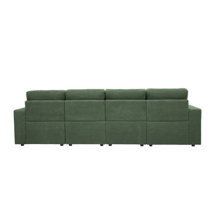 Sectional With 2 Ottomans