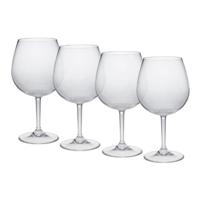 Leadingware Plastic Wine Glasses (Set of 4), Unbreakable Bpa Free Tritan 23Oz - Clear