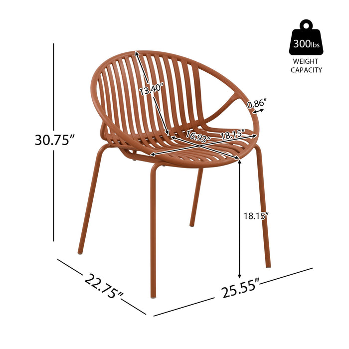 7 Piece Dining Set With Stackable Chairs