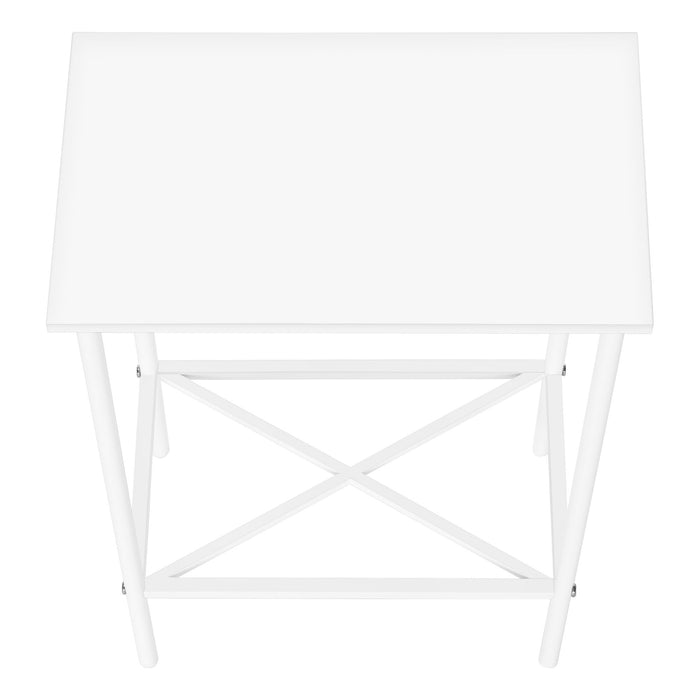 Accent Side Table, Narrow, Small, 2 Tier, Contemporary & Modern