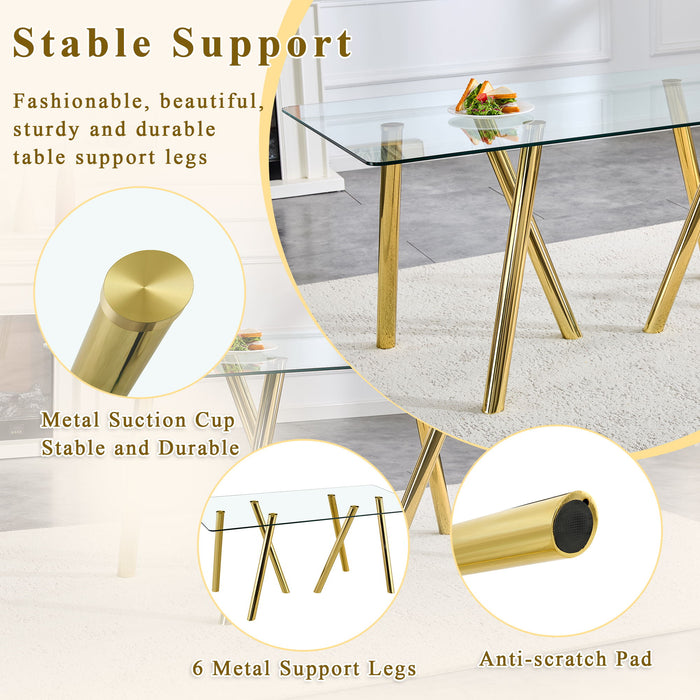 Dining Table With Transparent Surface