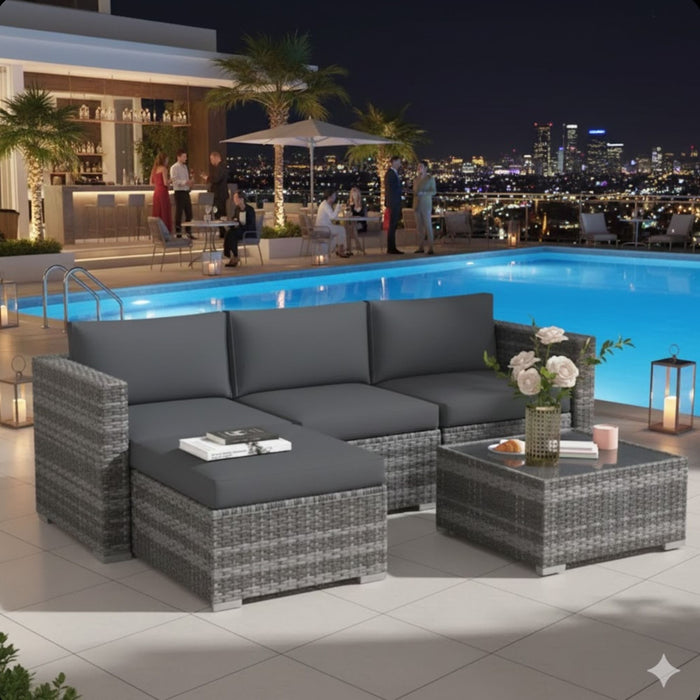 Modern Patio Set With Coffee Table