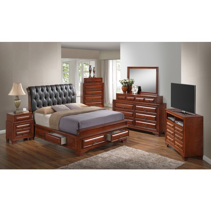 Storage Bed Elegant Transitional