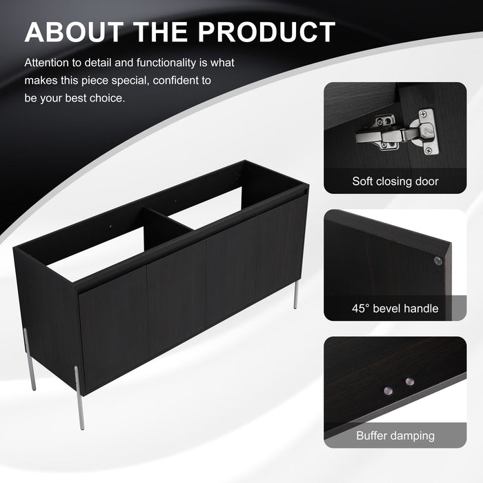 Freestanding Bathroom Vanity & Soft Close Cabinet Doors