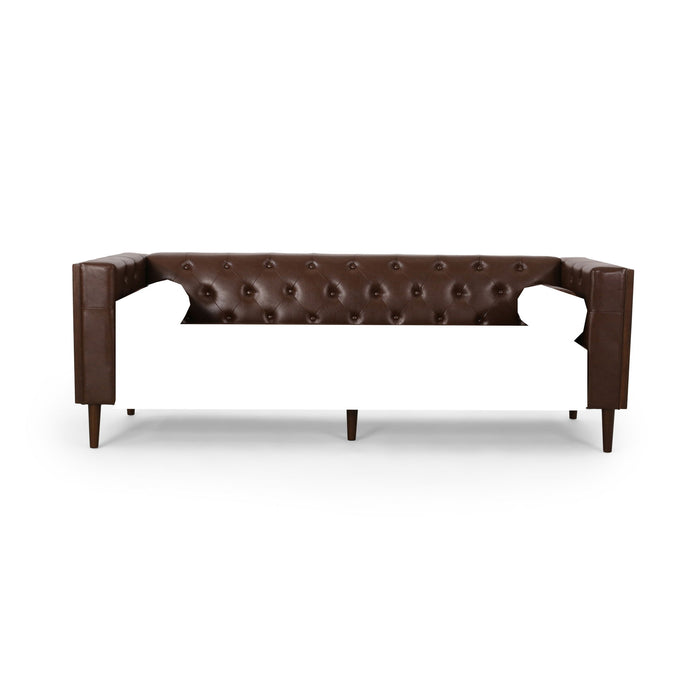 Contemporary 3 Seater Sofa With Tufted Design