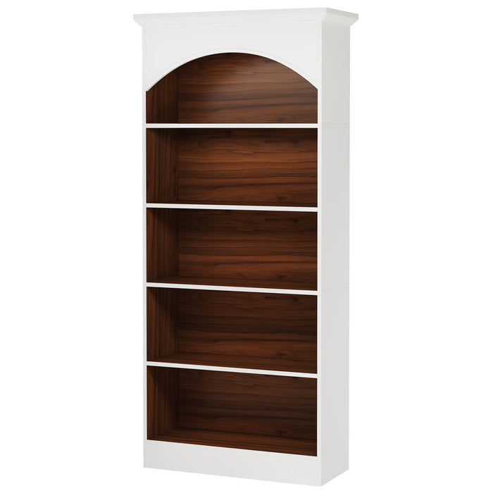 5 Tier Library Bookcase For Living Room