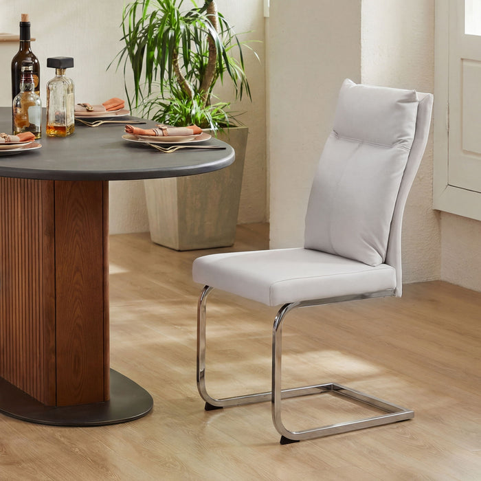 Modern Dining Chair SetWith Soft Cushion Backrest (2 Pieces)