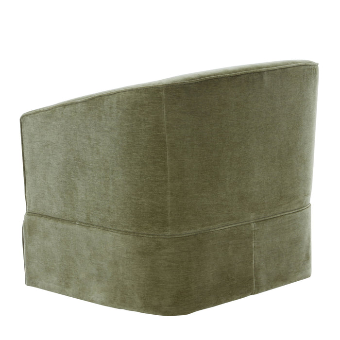 Elm - Skirted Swivel Chair