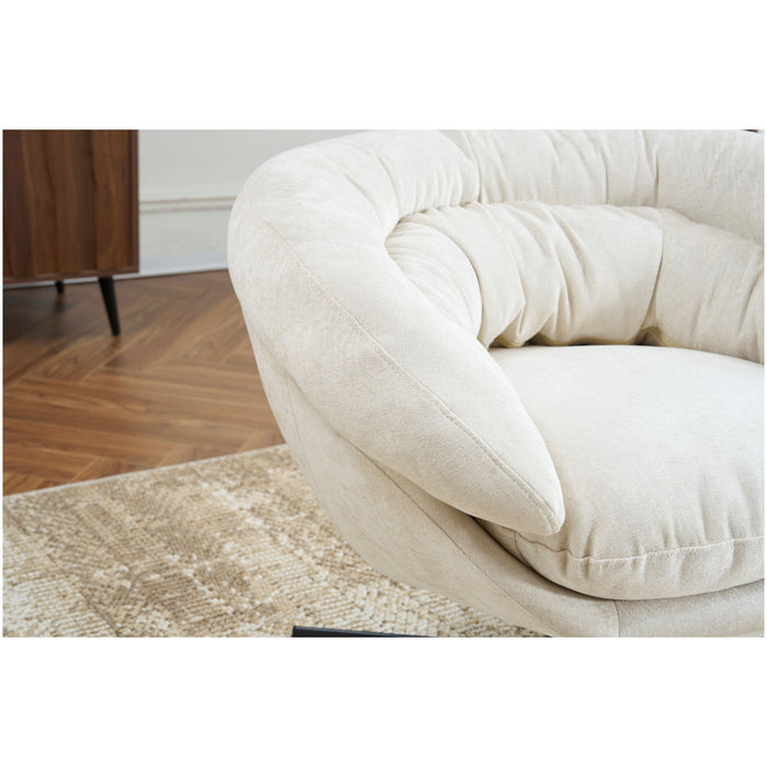 Modern Chenille Office Chair With 360 Degree Swivel