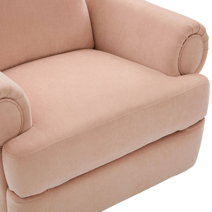 Manual Swivel Recliner Rocker Chair With Adjustable Backrest