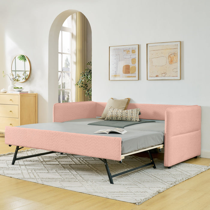 Upholstered Daybed With Pop Up Trundle