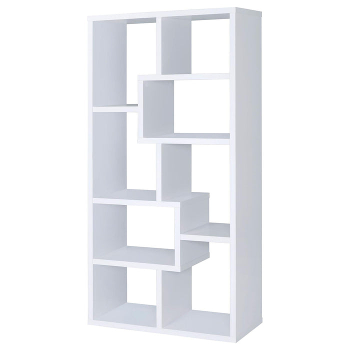 8 Shelf Geometric Bookcase