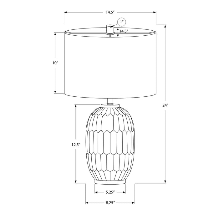 Table Lamp, Lighting, Transitional - Cream