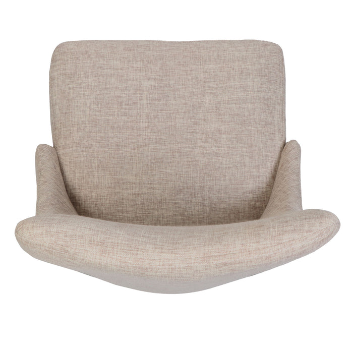 Mid Century Modern Fabric Armless Dining Chair