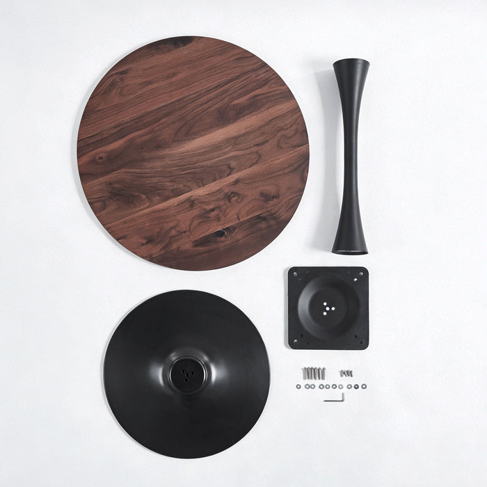 Mid-Century Tulip Table With Round Top, Pedestal Base