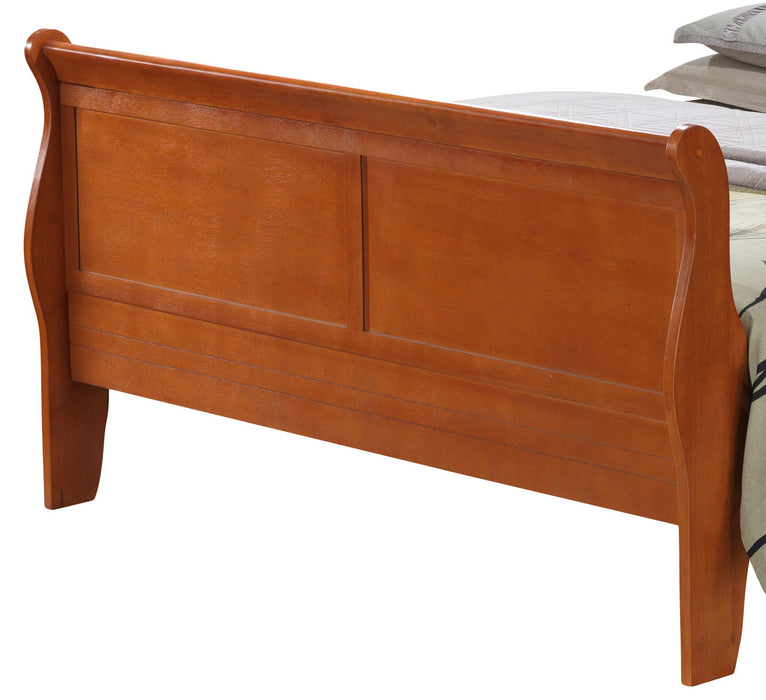 Louis Phillipe - Panel Sleigh Bed