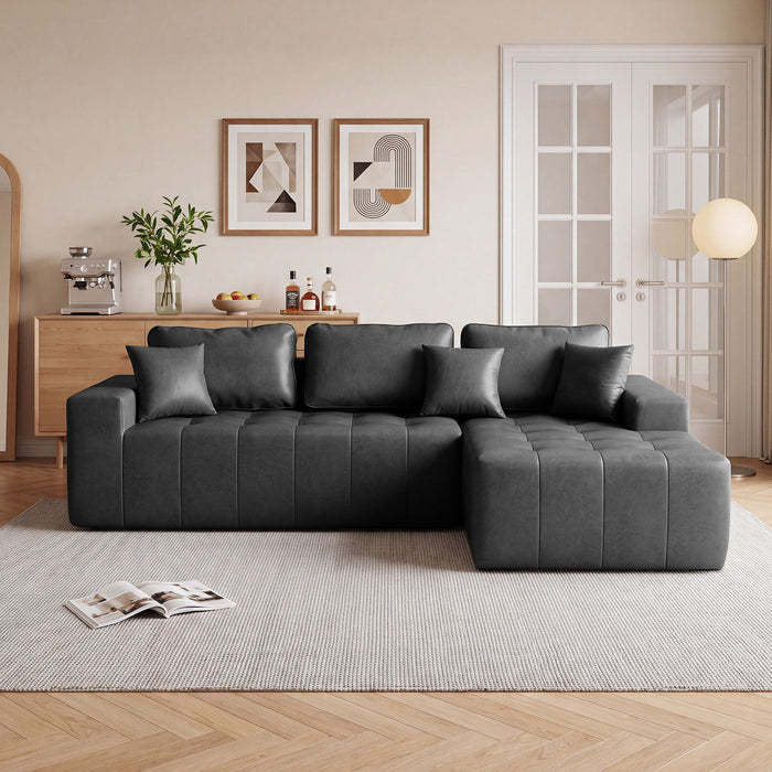 L - Shaped Corner Chaise Sofa Bed