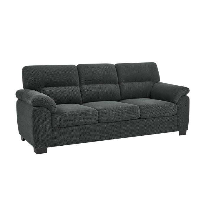 3 Seater Sofa With Padded Armrests And Triangular Leg