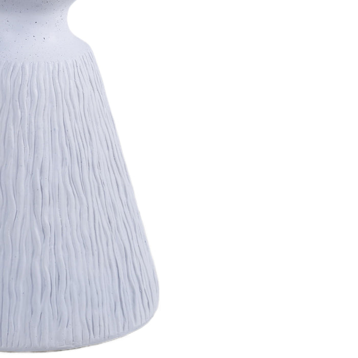 Outdoor End Table, Round Garden Stool - Aqua Gray