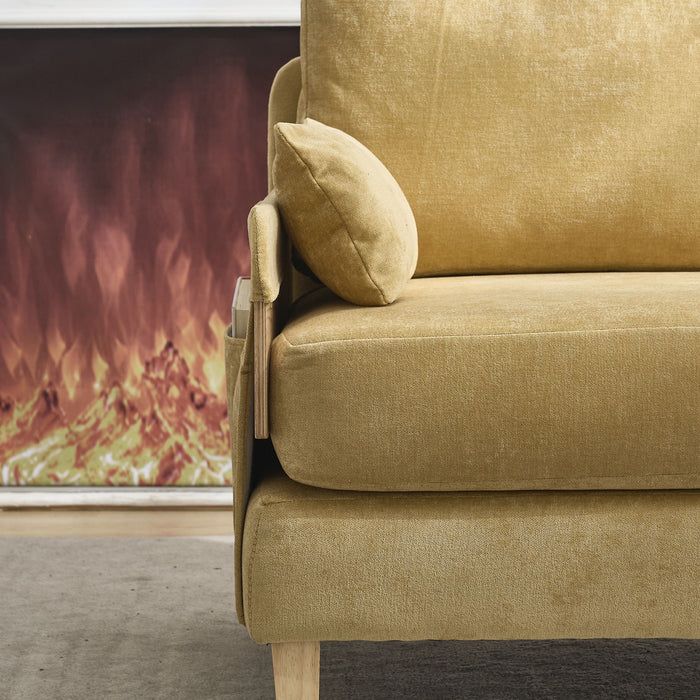 Mid Century Modern Foldable Sofa Bed, 3 In 1 Convertible Sleeper With 3 Pillows