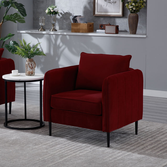 Accent Chair With Pillow For Living Room