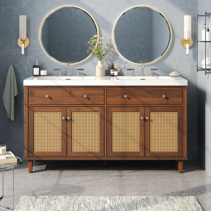 Bathroom Vanity With Double Sink, Large Storage Space