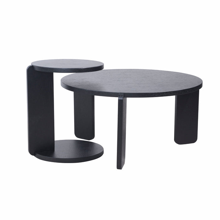 Round Coffee & End Table Set
