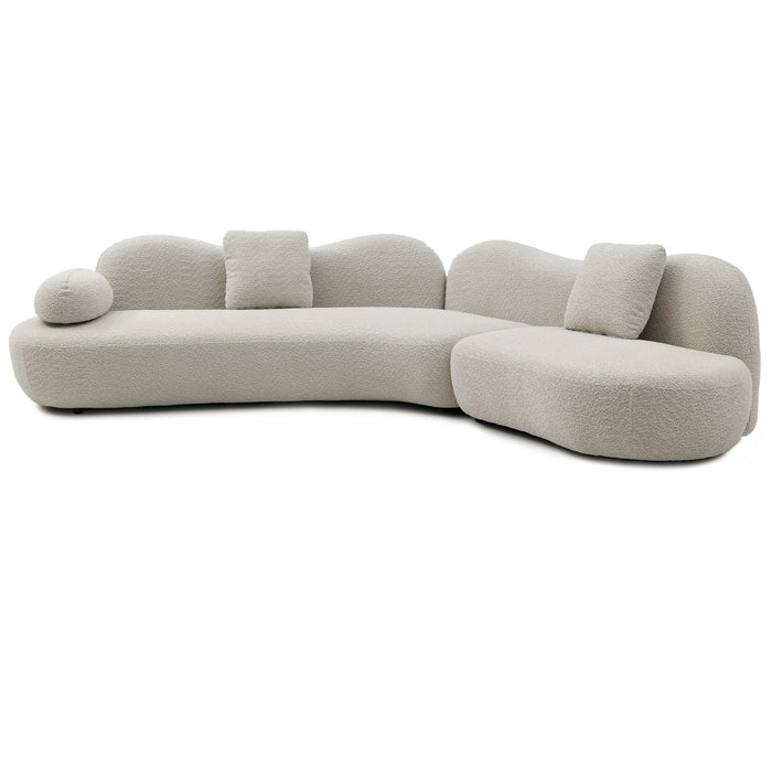 Modern Curved Modular 5 Seater Sofa