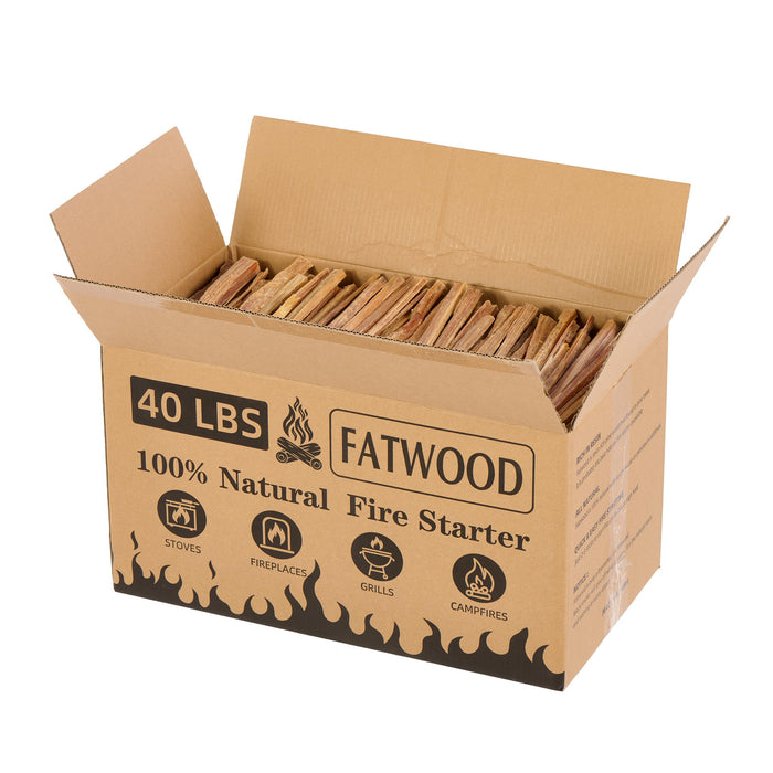 Fatwood Fire Starter Sticks, Oil Rich Kindling For Fireplace