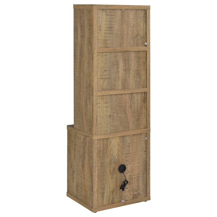 Geary - 3 Shelf Bookcase With USB Charging And Lockable Top Drawer