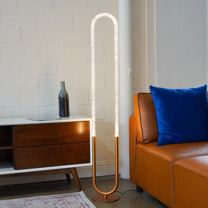 Zeon - LED Floor Lamp, 110 - 120V - Bronze