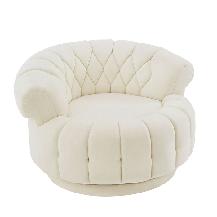 Round Swivel Accent Chair With Rotation