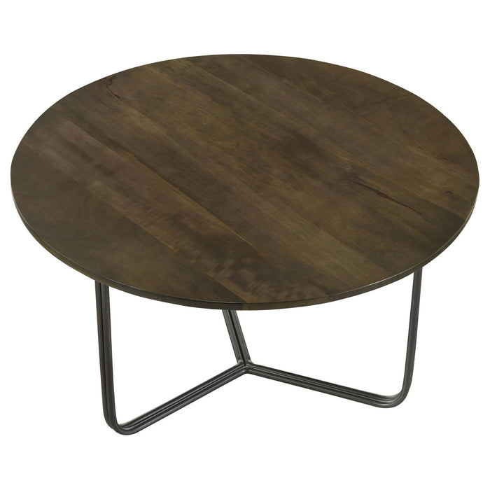 Accent Table With Slim Tripod Base - Brown