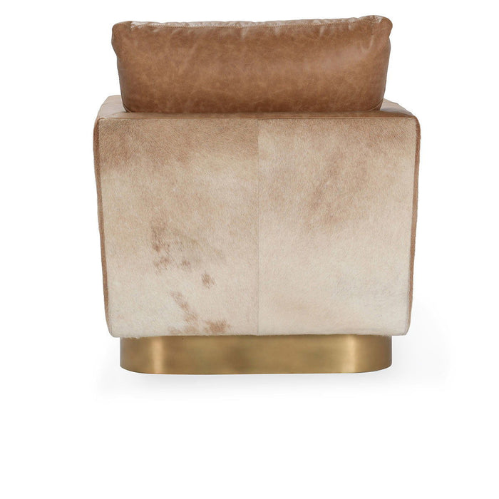 Lathe - Leather/Hide Accent Chair