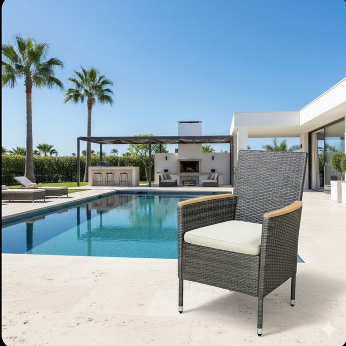 4 Piece All-Weather Patio Dining Chair Set