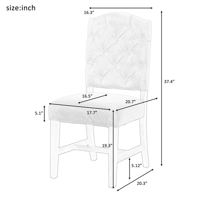 Retro Style Dining Chair Set