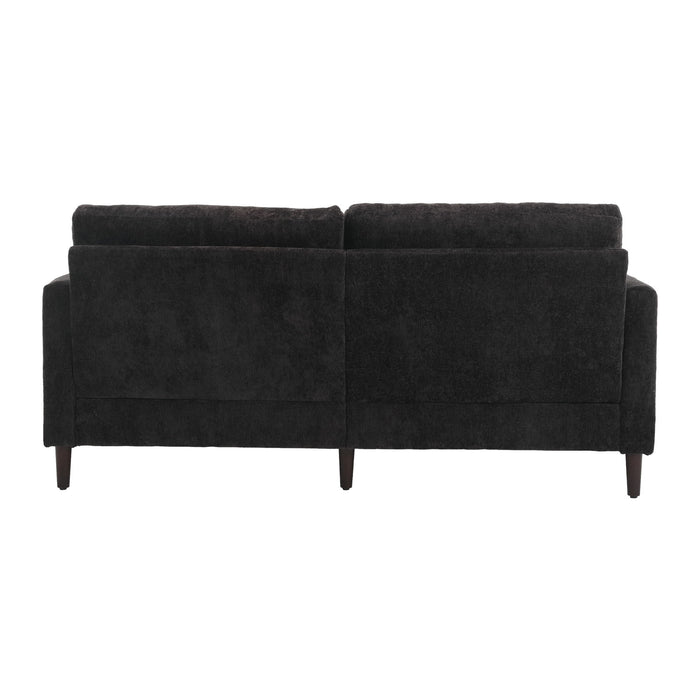 Mid Century Modern Chenille Fabric Loveseat Sofa, 2 Seat Upholstered Couch