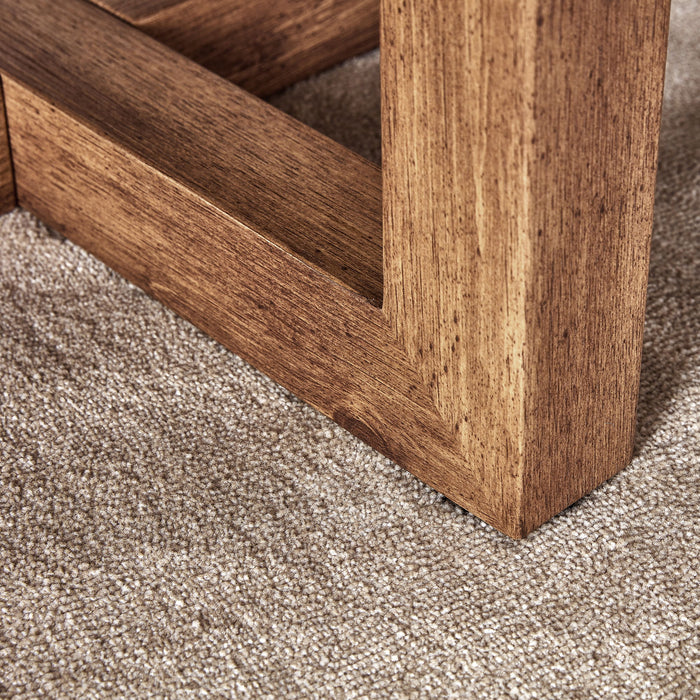 Modern Retro Texture Round Coffee Table With Crossed Legs - Gray