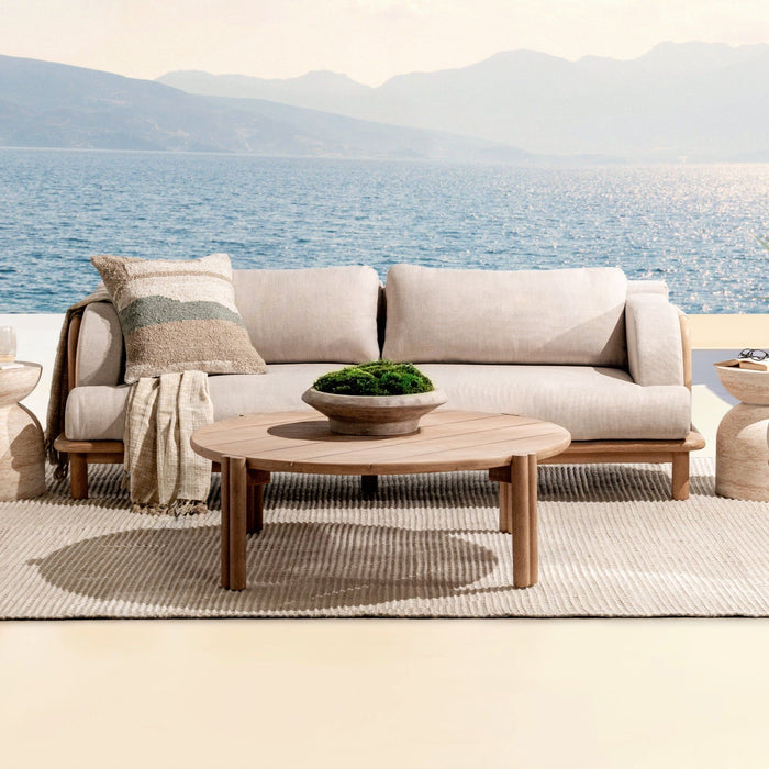 Oliver - Outdoor Round Coffee Table - Butterscotch