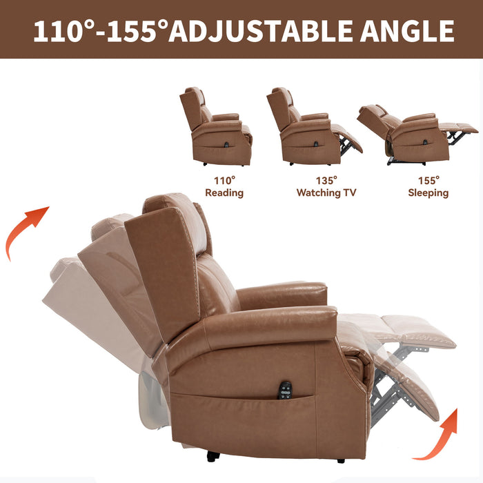 Manual Recliner Chair With Heavy Duty Motion Mechanism, 8 Vibrating Nodes And 3 Massage Modes For Living Room