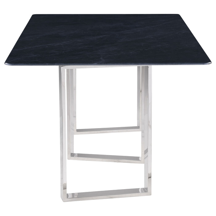 Forster - Rectangular Sintered Stone Dining Table - Gray