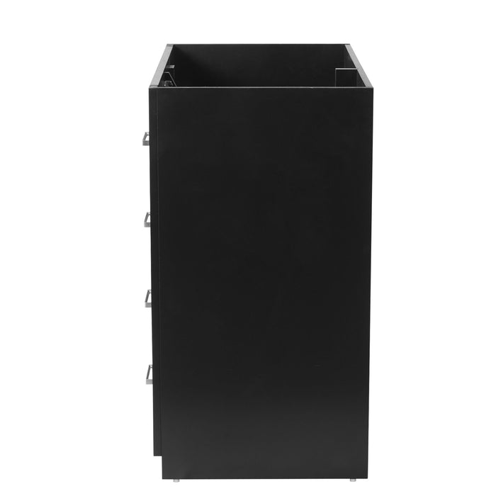 Retro Style Bathroom Vanity With 3 Drawers & Soft-Closing Doors