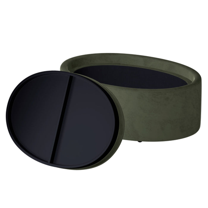 Casey - Ottoman With Tray - Old Town Stripe