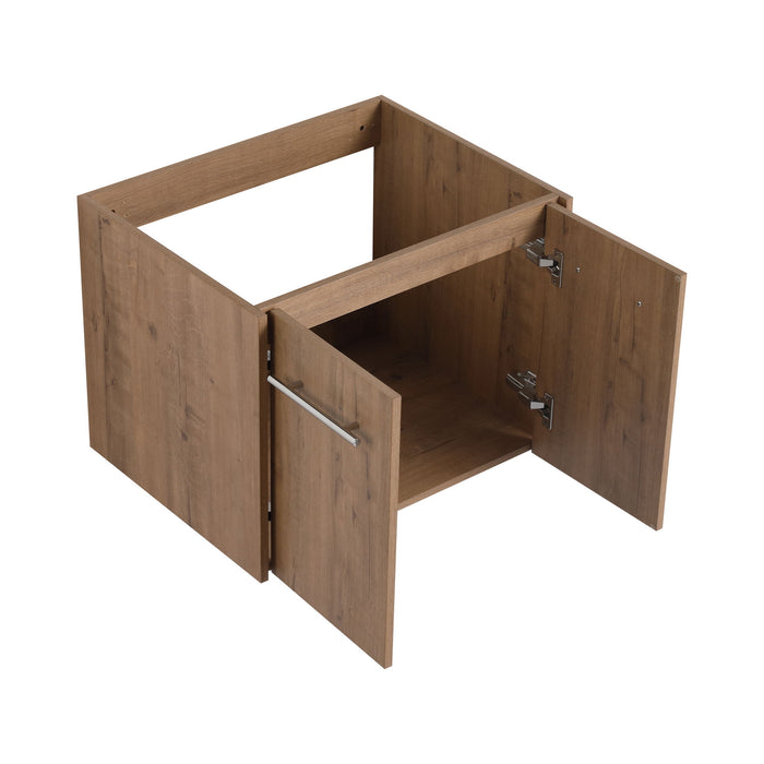 Modern Floating Bathroom Vanity With Resin Sink, Soft Close Doors